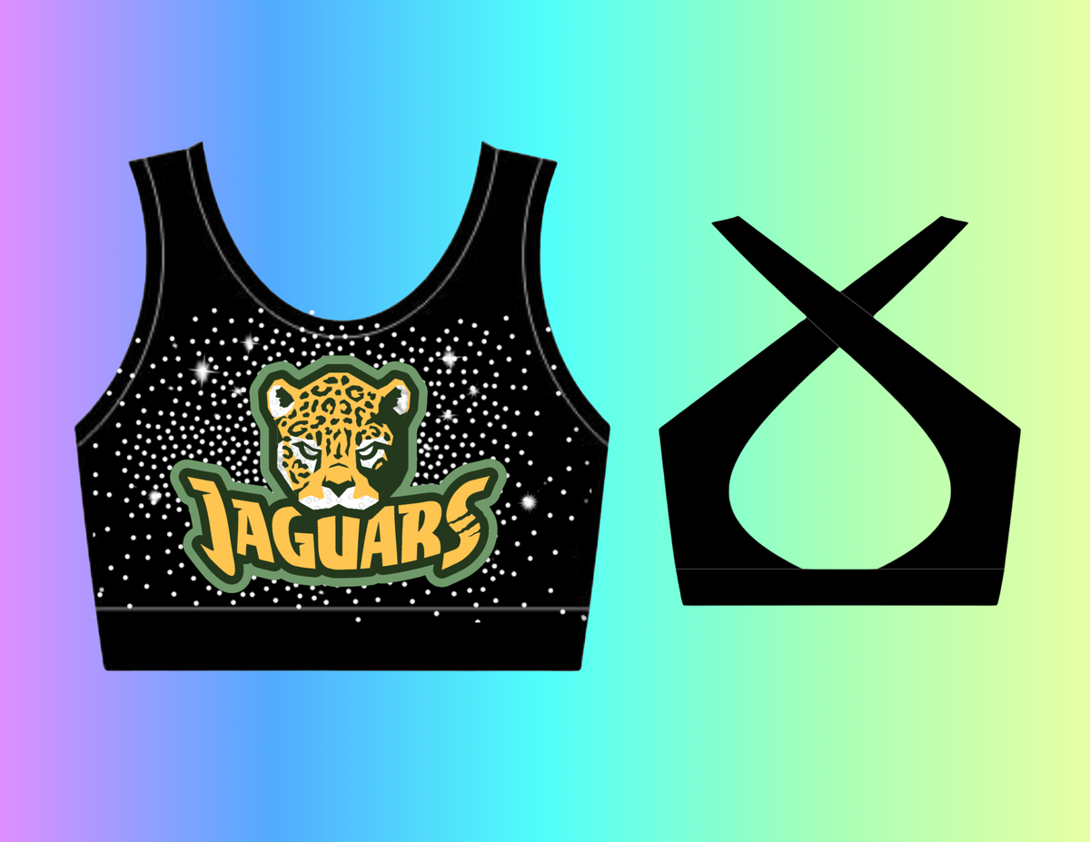 Jaguars - Rhinestone sports bra
